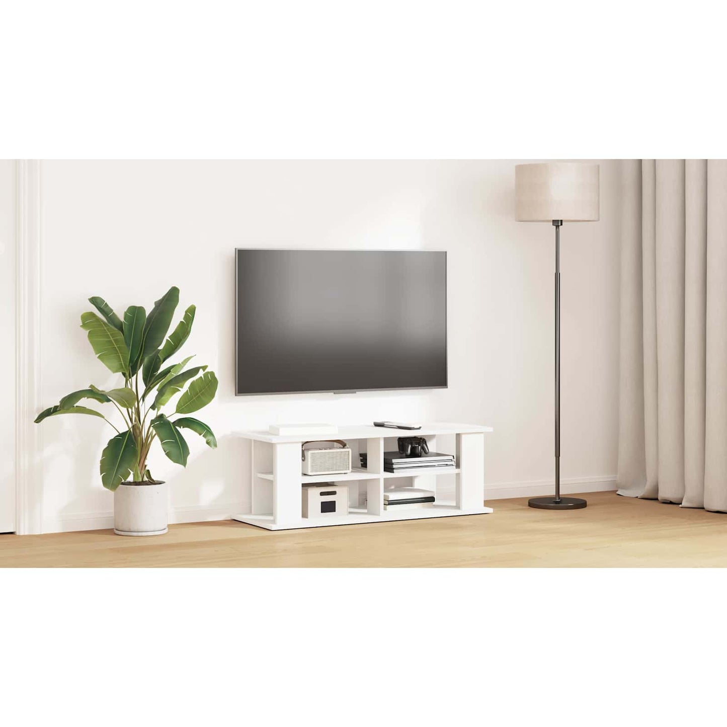 TV stand White 96 x 35 x 33.5 cm