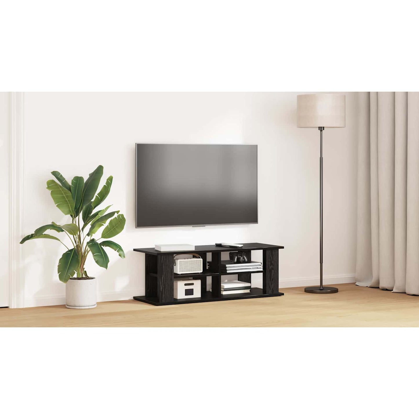 TV stand Black Oak 96 x 35 x 33.5 cm