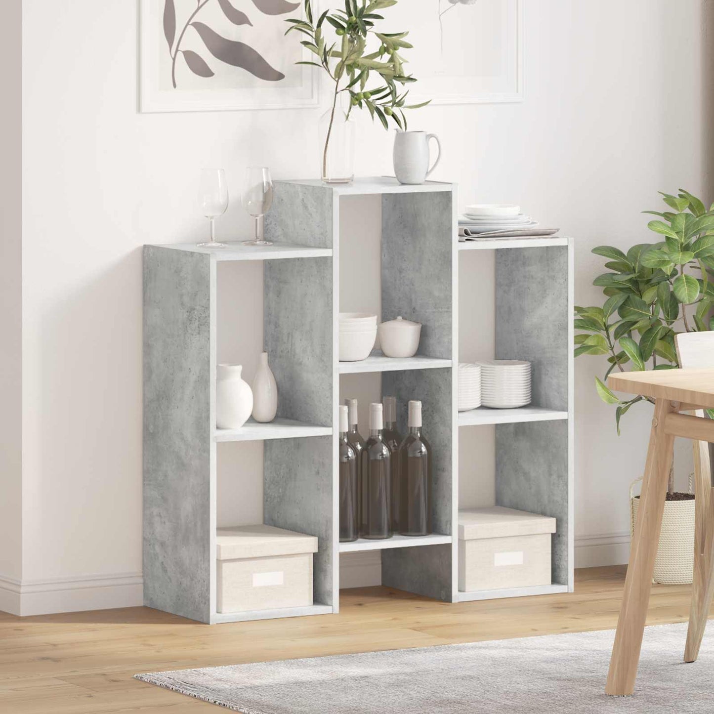 Sideboard Concrete Grey 90 x 30 x 90 cm