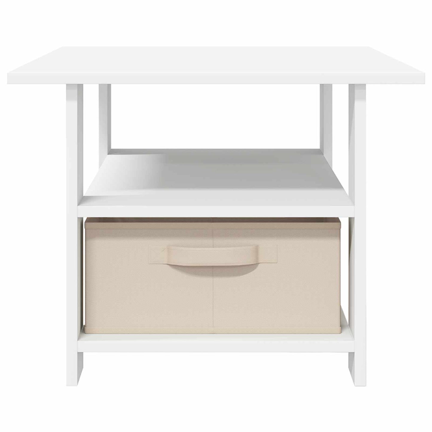 Coffee Table White 77 x 55 x 42 cm Engineered Wood
