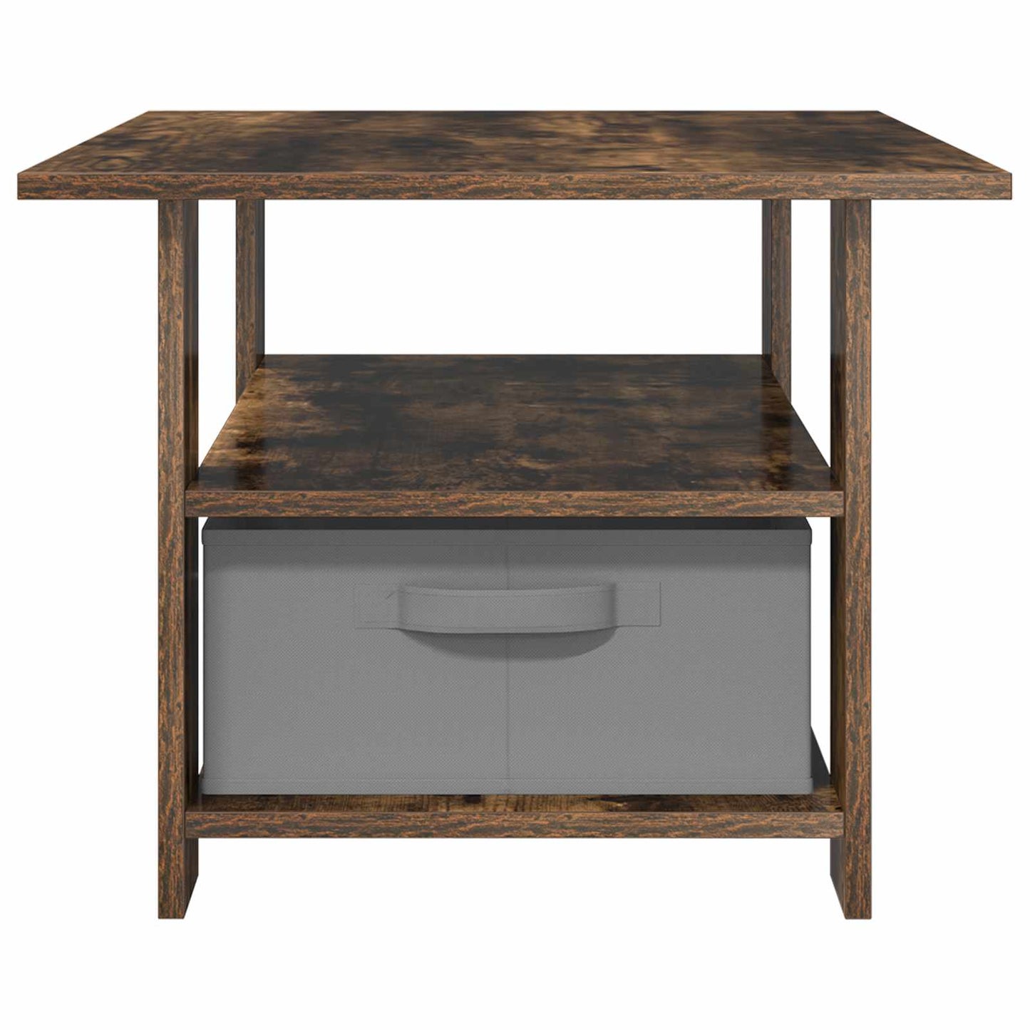 Coffee Table Smoked Oak 77 x 55 x 42 cm Engineered Wood