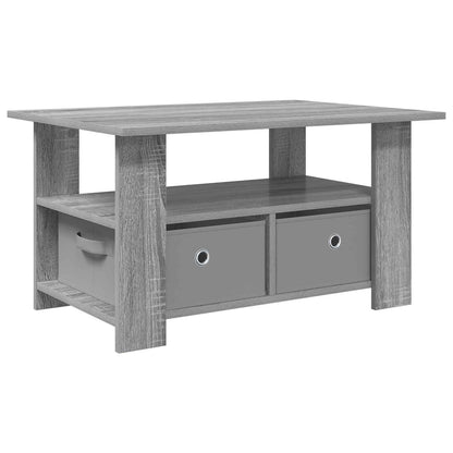 Coffee Table Grey Sonoma 77 x 55 x 42 cm Engineered Wood