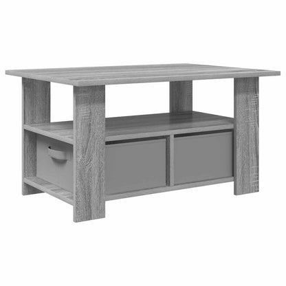 Coffee Table Grey Sonoma 77 x 55 x 42 cm Engineered Wood