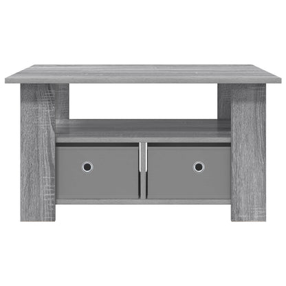 Coffee Table Grey Sonoma 77 x 55 x 42 cm Engineered Wood