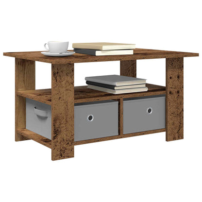 Coffee Table Old Wood 77 x 55 x 42 cm Engineered Wood