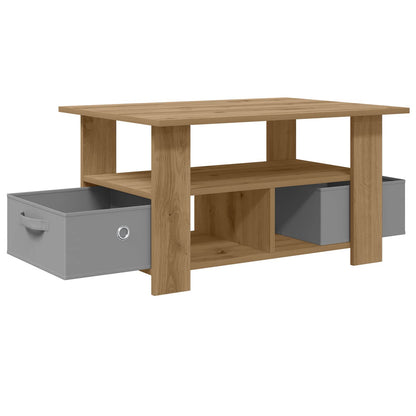 Coffee Table Artisan Oak 77 x 55 x 42 cm Engineered Wood