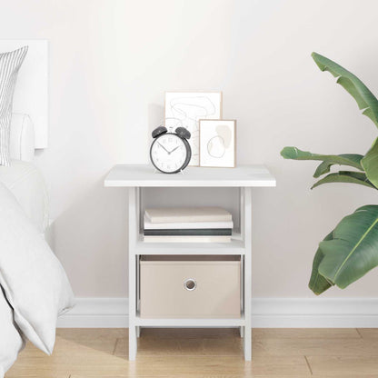 Bedside Table White 41 x 40 x 45 cm Engineered Wood