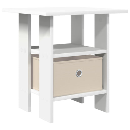 Bedside Table White 41 x 40 x 45 cm Engineered Wood
