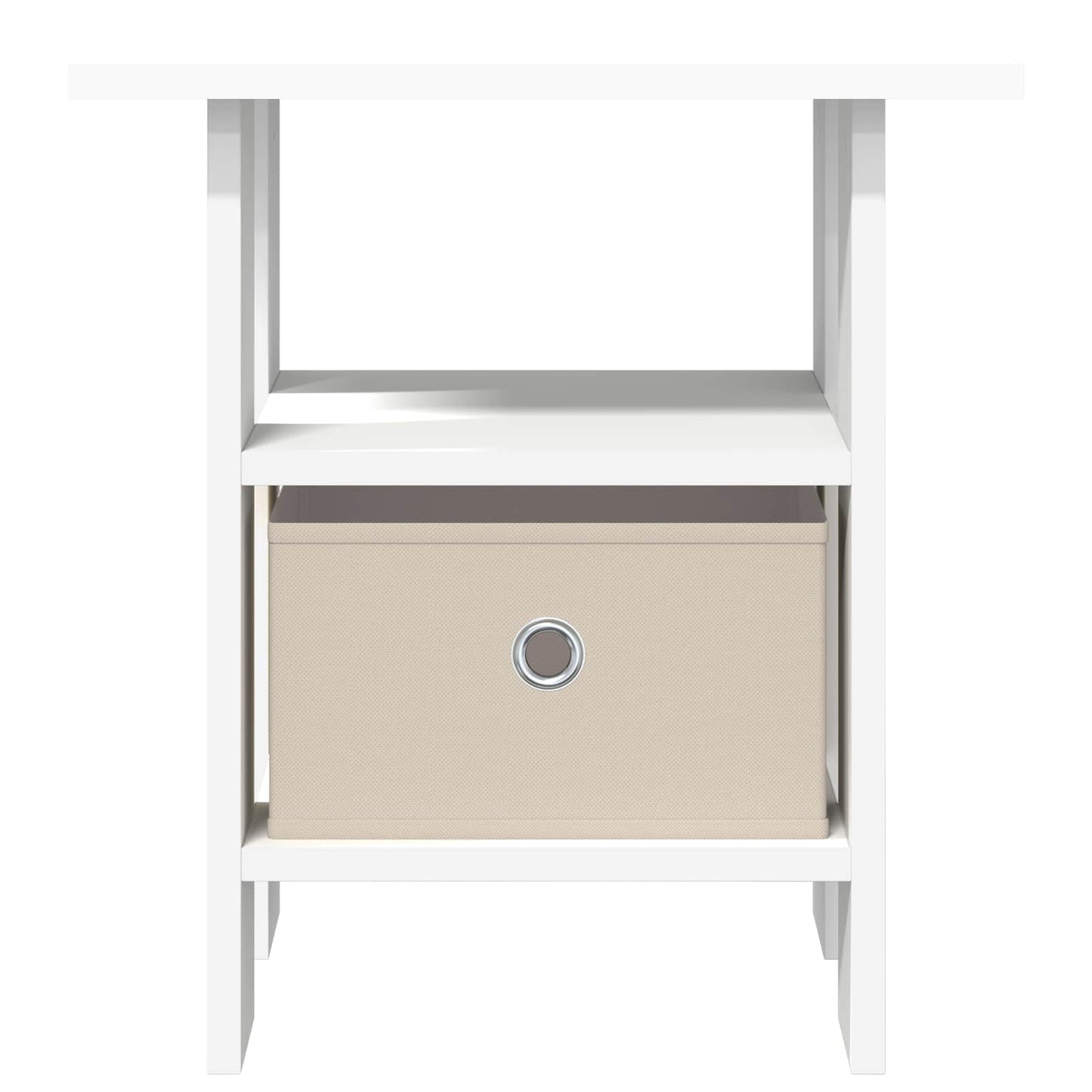 Bedside Table White 41 x 40 x 45 cm Engineered Wood