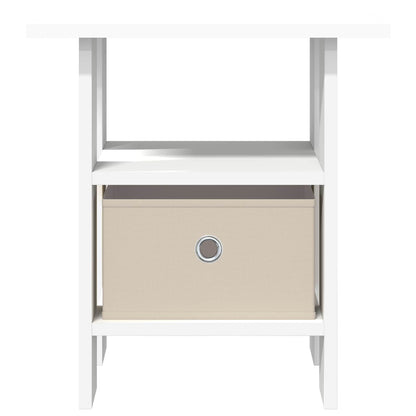 Bedside Table White 41 x 40 x 45 cm Engineered Wood