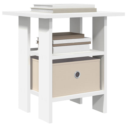 Bedside Table White 41 x 40 x 45 cm Engineered Wood