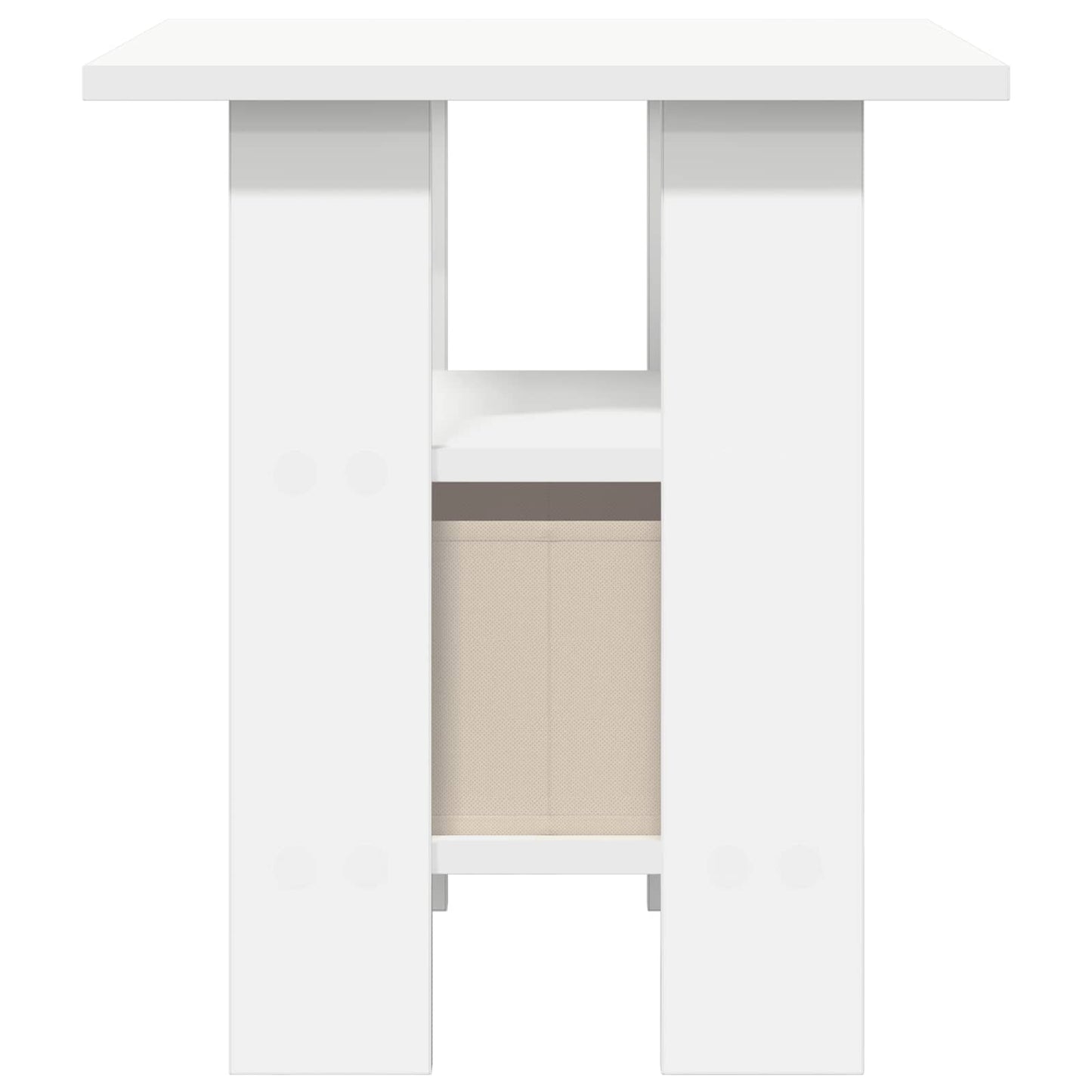 Bedside Table White 41 x 40 x 45 cm Engineered Wood