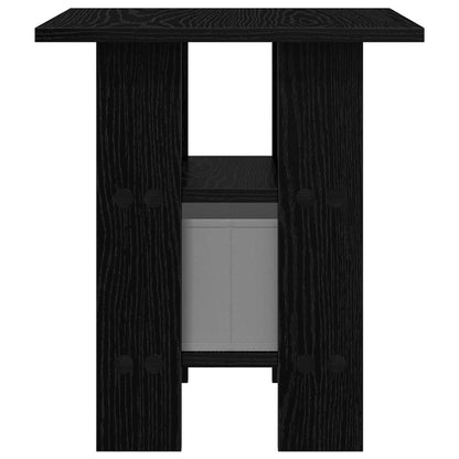Bedside Table 2 pcs Black Oak 41 x 40 x 45 cm Engineered Wood