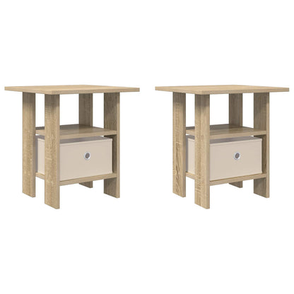Bedside Table 2 pcs Sonoma Oak 41 x 40 x 45 cm Engineered Wood