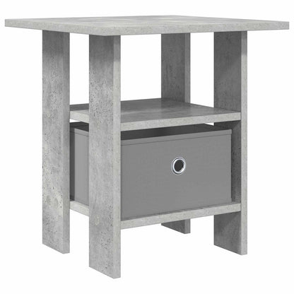 Bedside Table Concrete Grey 41 x 40 x 45 cm Engineered Wood
