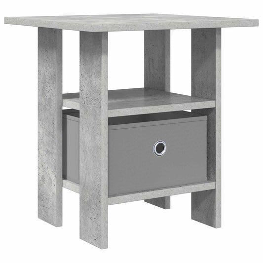 Bedside Table Concrete Grey 41 x 40 x 45 cm Engineered Wood