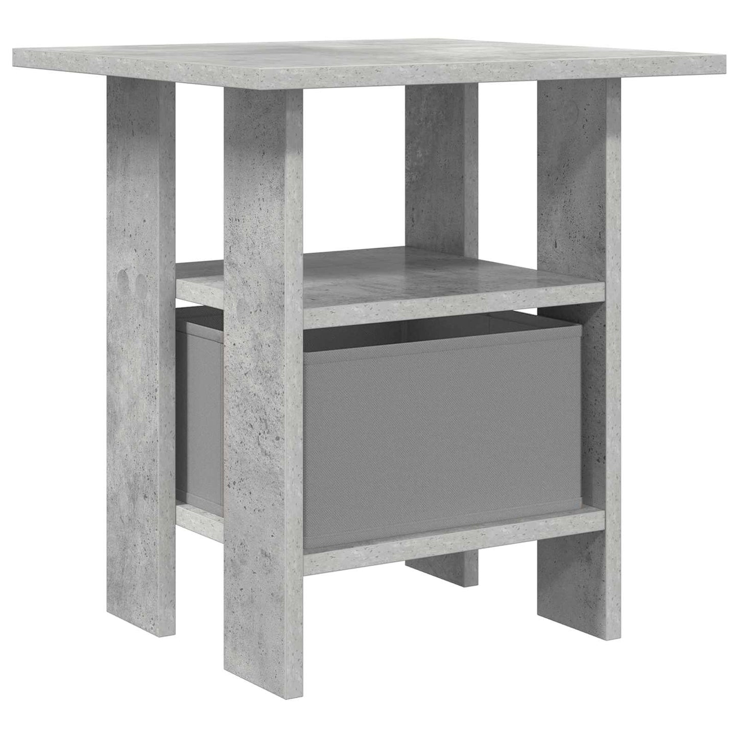 Bedside Table Concrete Grey 41 x 40 x 45 cm Engineered Wood