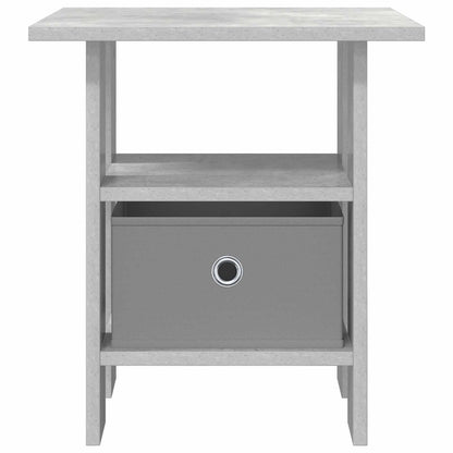 Bedside Table with Drawer 2 pcs Concrete Grey 41 x 40 x 45 cm