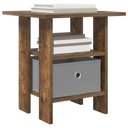Bedside Table 2 pcs Smoked Oak 41 x 40 x 45 cm Engineered Wood