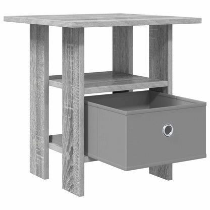 Bedside Table Grey Sonoma 41 x 40 x 45 cm Engineered Wood