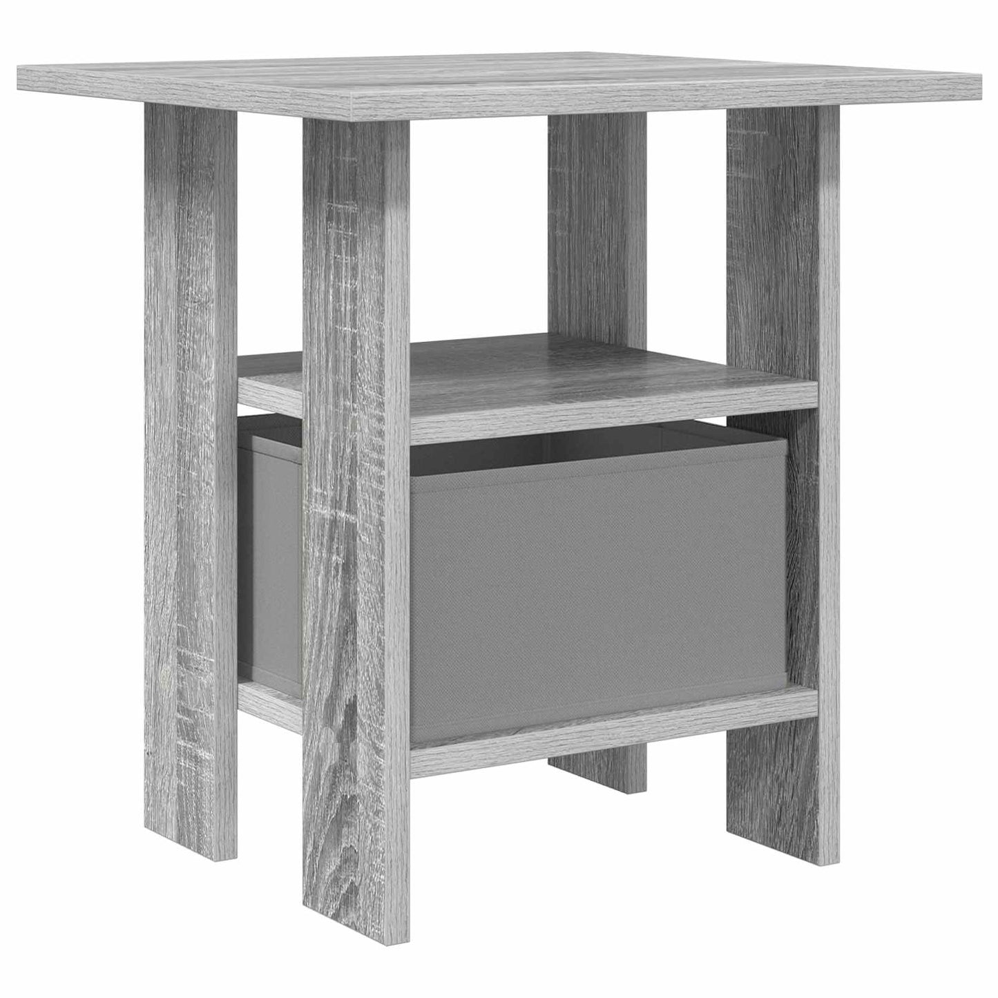 Bedside Table Grey Sonoma 41 x 40 x 45 cm Engineered Wood