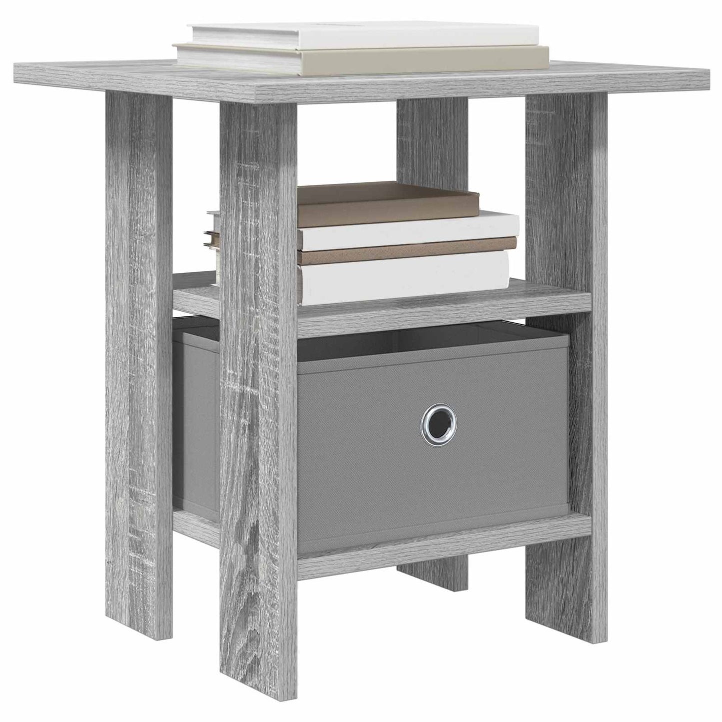 Bedside Table Grey Sonoma 41 x 40 x 45 cm Engineered Wood