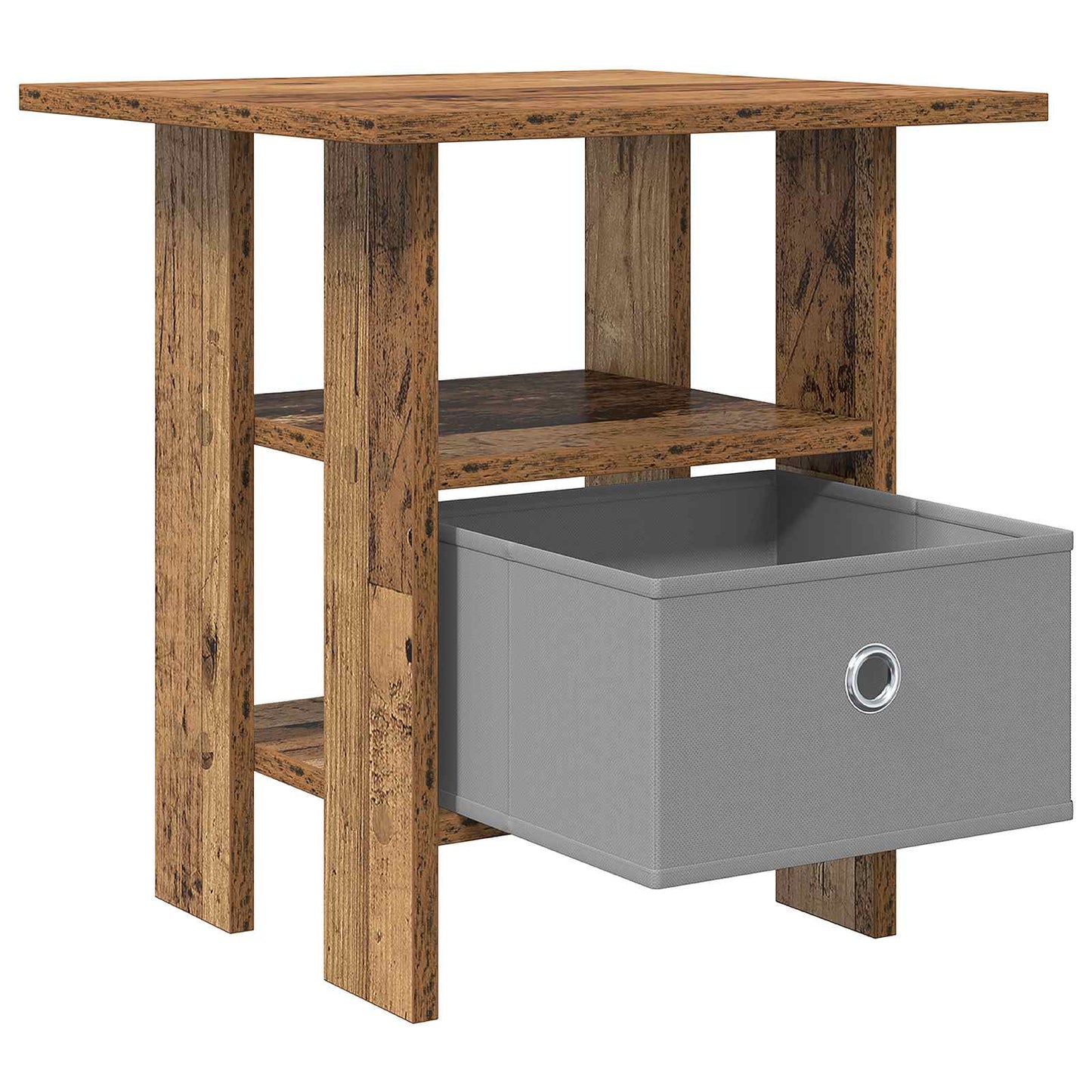 Bedside Table 2 pcs Old Wood 41 x 40 x 45 cm Engineered Wood