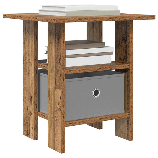 Bedside Table 2 pcs Old Wood 41 x 40 x 45 cm Engineered Wood