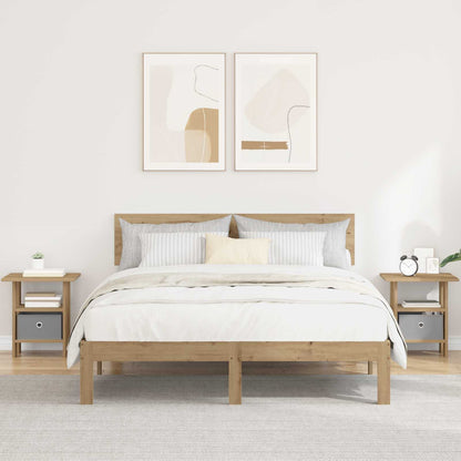 Bedside Table 2 pcs Artisan Oak 41 x 40 x 45 cm Engineered Wood