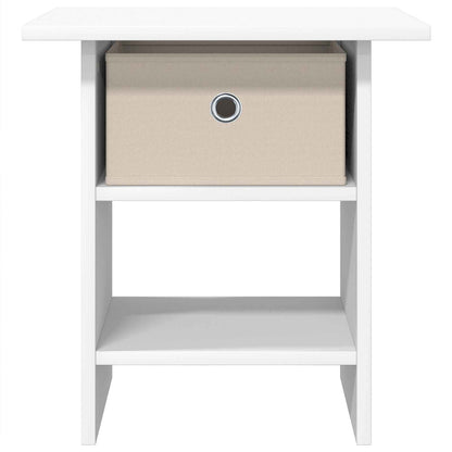 Bedside Table 2 pcs White 41 x 40 x 45 cm Engineered Wood