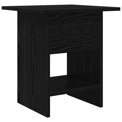 Bedside Table 2 pcs Black Oak 41 x 40 x 45 cm Engineered Wood
