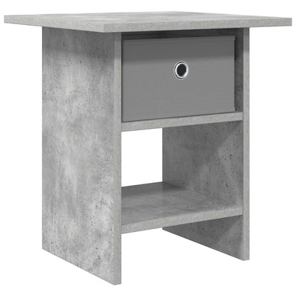 Bedside Table Concrete Grey 41 x 40 x 45 cm Engineered Wood