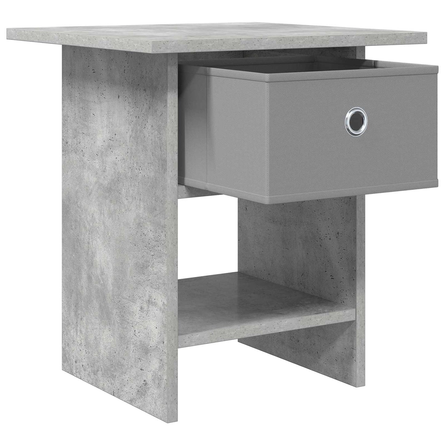 Bedside Table Concrete Grey 41 x 40 x 45 cm Engineered Wood