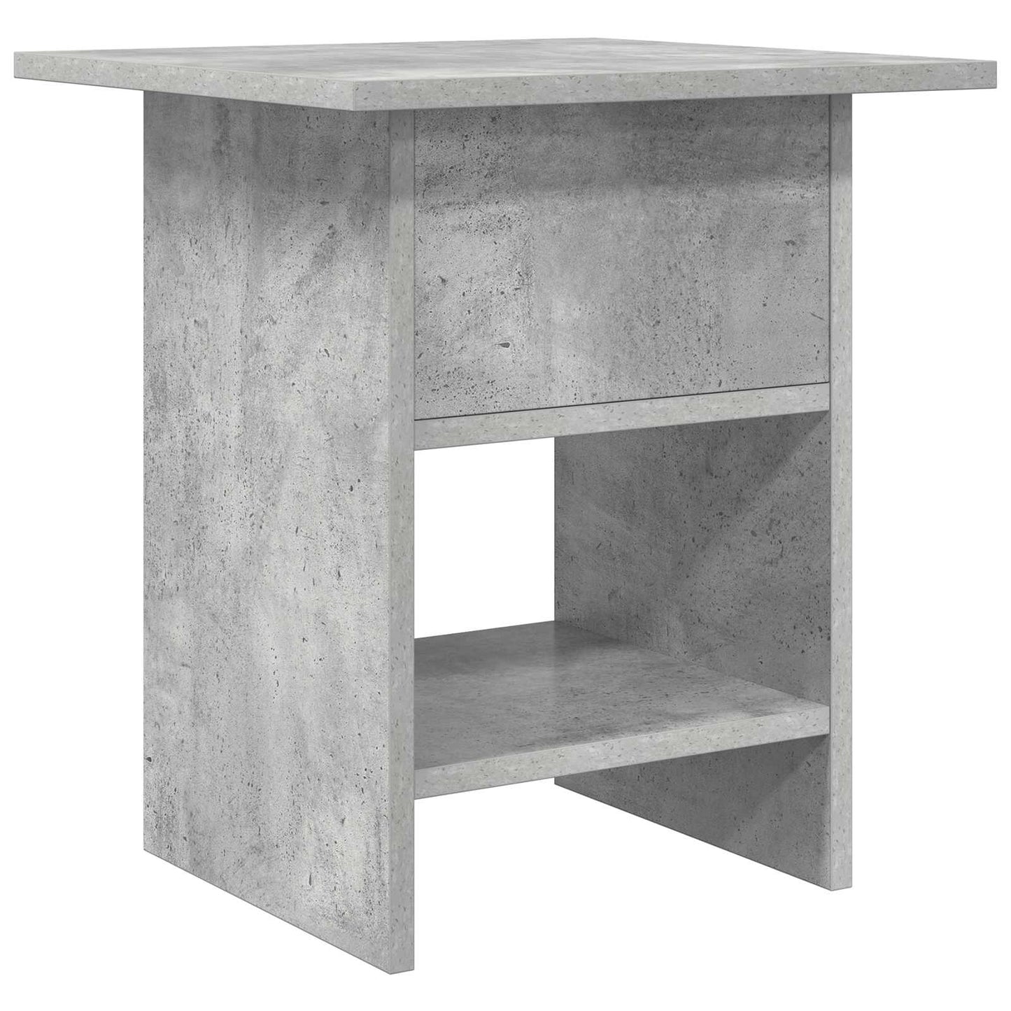 Bedside Table Concrete Grey 41 x 40 x 45 cm Engineered Wood