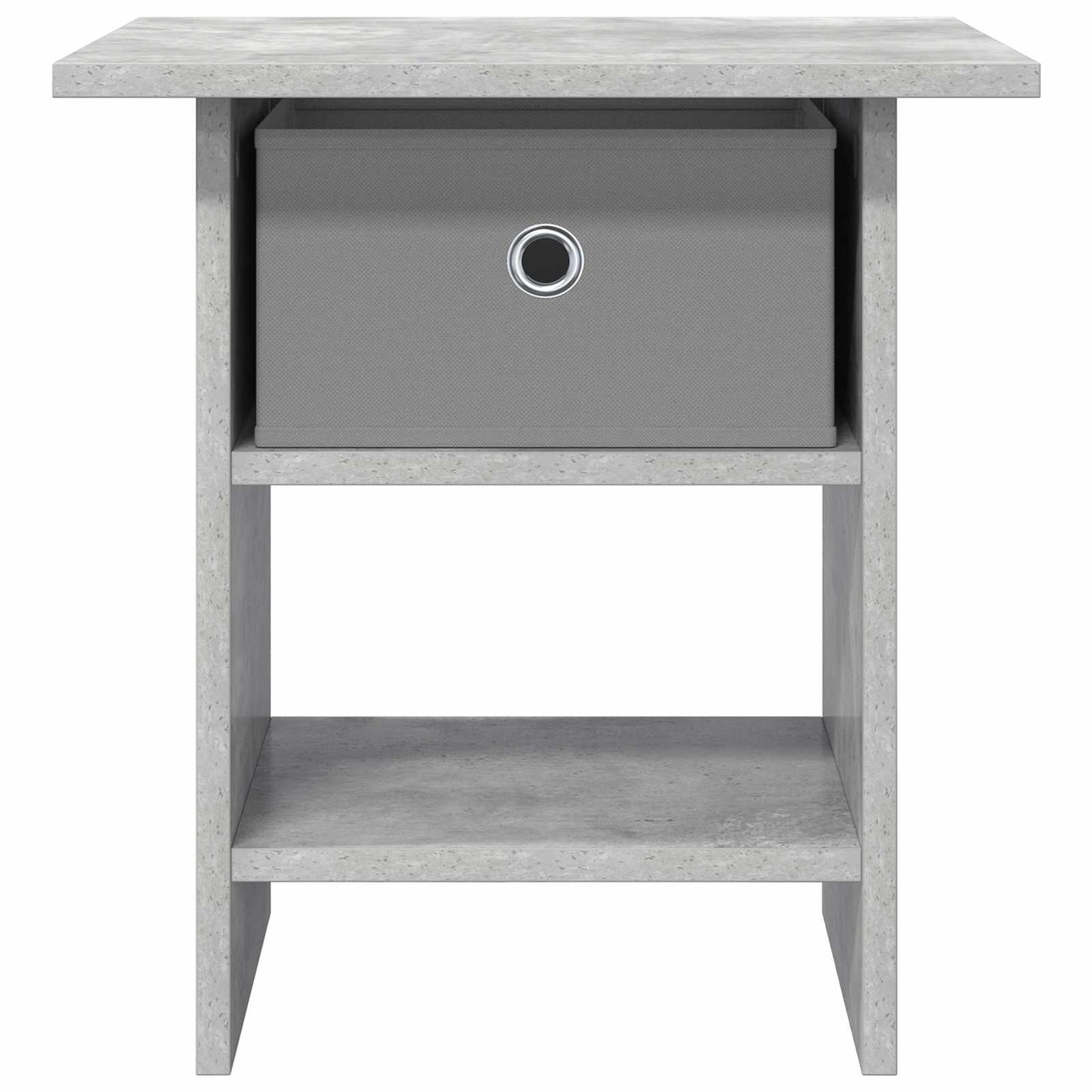Bedside Table Concrete Grey 41 x 40 x 45 cm Engineered Wood