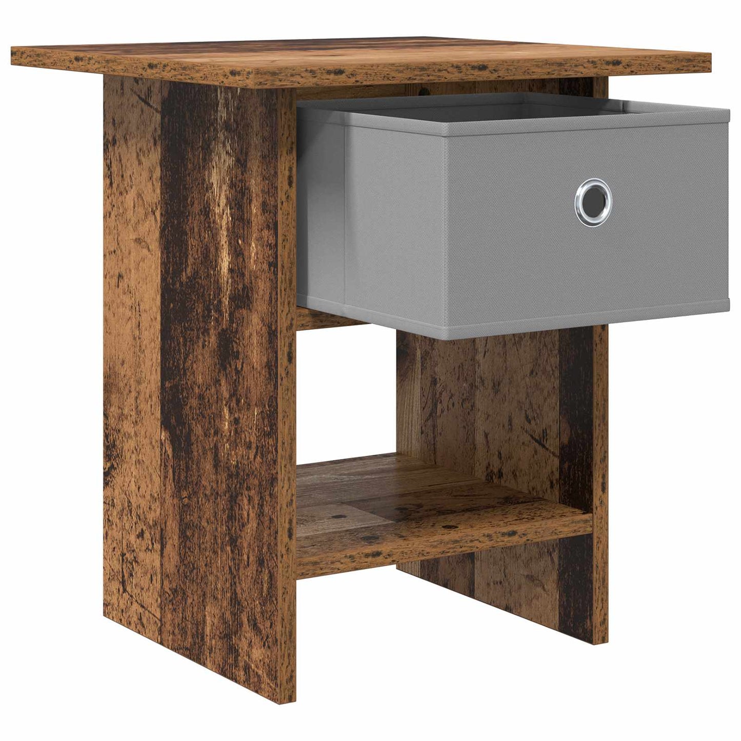 Bedside Table 2 pcs Old Wood 41 x 40 x 45 cm Engineered Wood