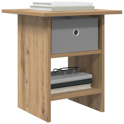 Bedside Table Artisan Oak 41 x 40 x 45 cm Engineered Wood