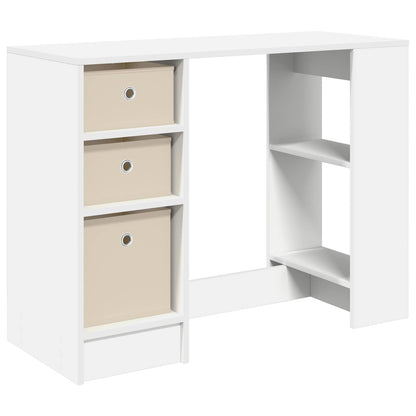 Desk with Drawer White 100 x 40 x 75 cm Engineered Wood
