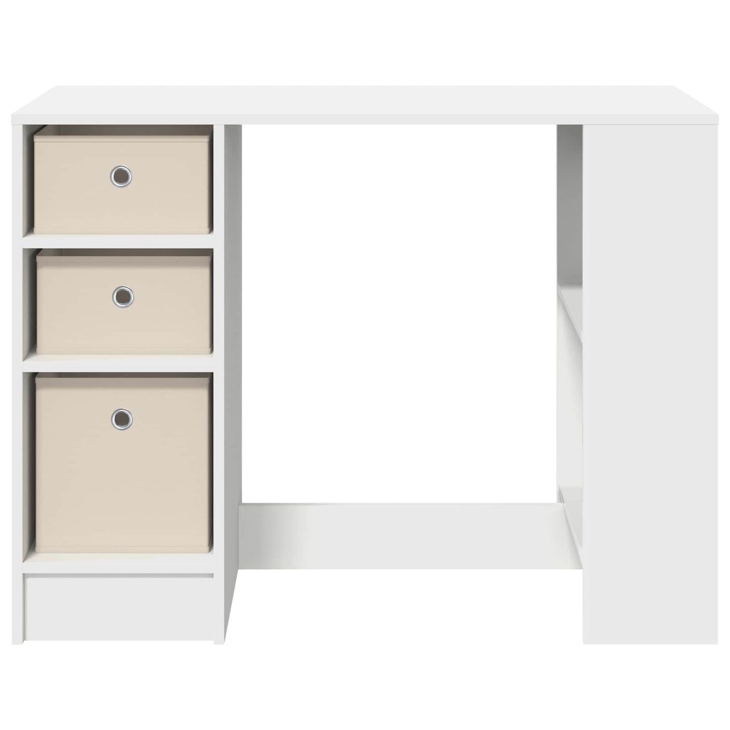 Desk with Drawer White 100 x 40 x 75 cm Engineered Wood