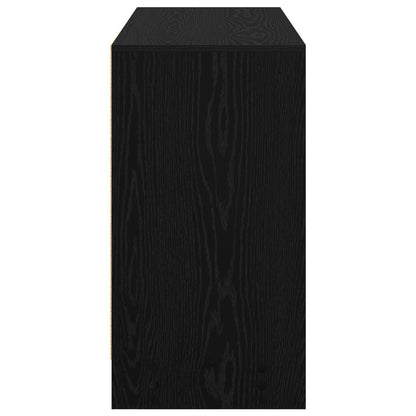 Desk with Drawer Black Oak 100 x 40 x 75 cm Engineered Wood