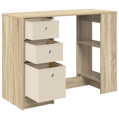 Desk with Drawer Sonoma Oak 100 x 40 x 75 cm Engineered Wood