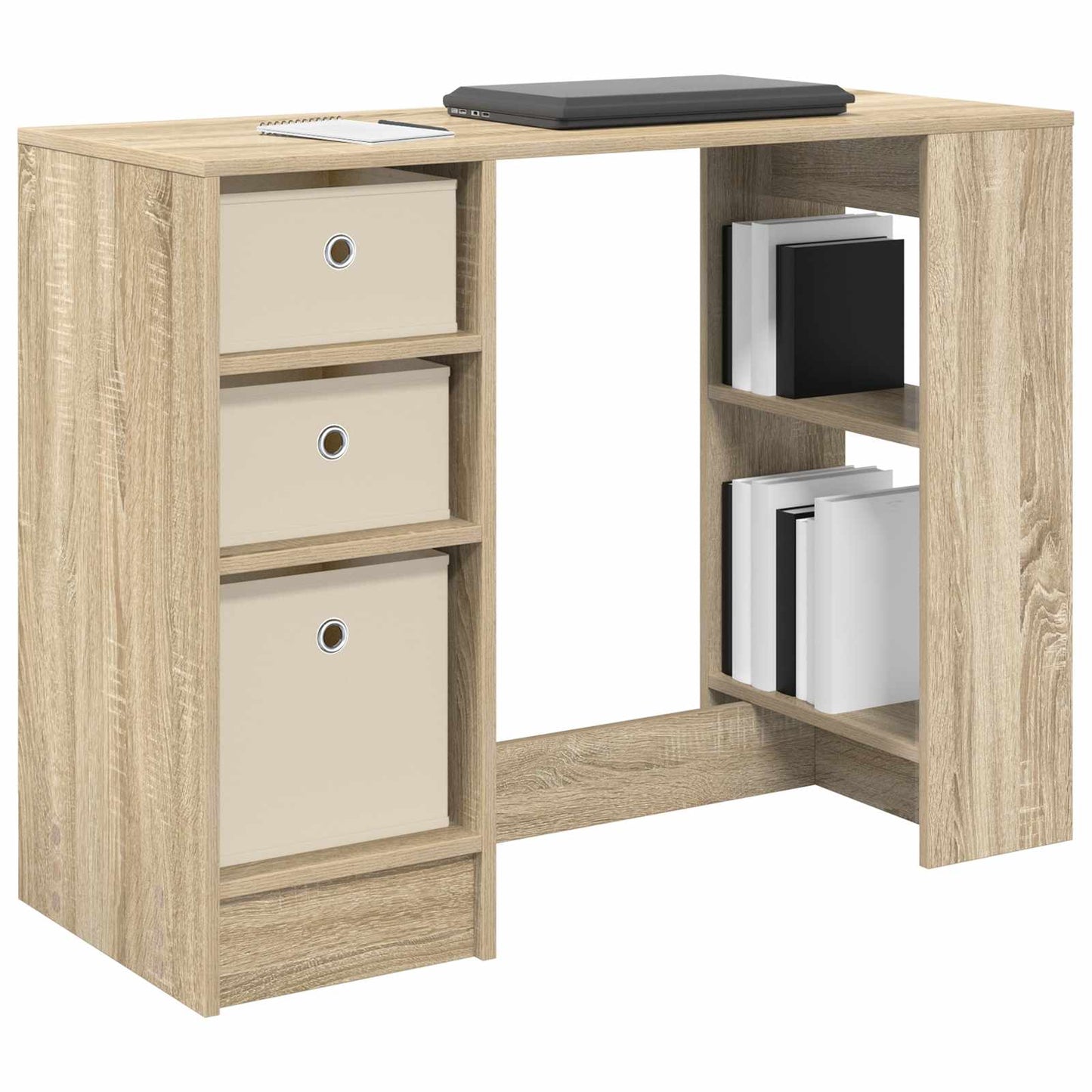 Desk with Drawer Sonoma Oak 100 x 40 x 75 cm Engineered Wood