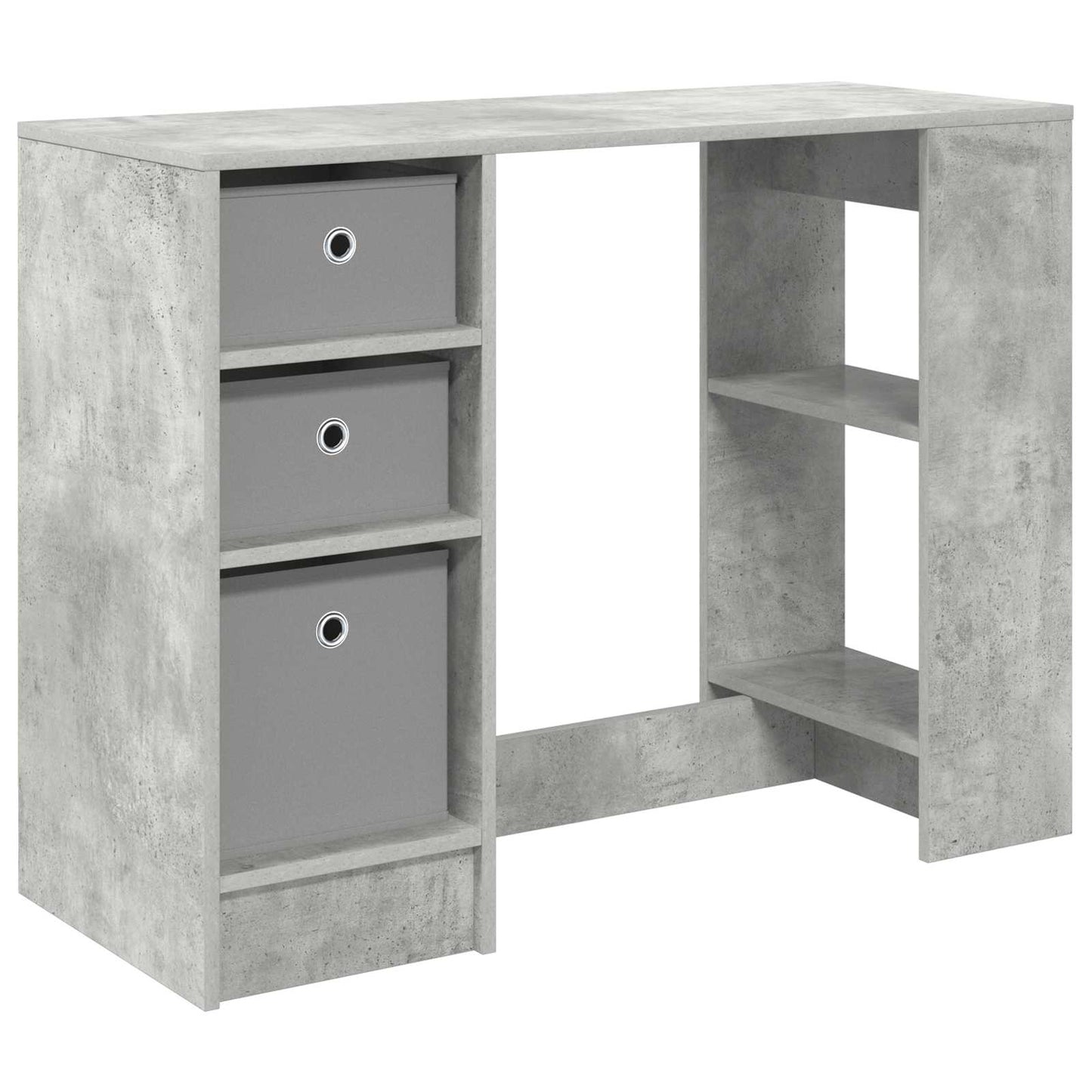 Desk with Drawer Concrete Grey 100 x 40 x 75 cm Engineered Wood