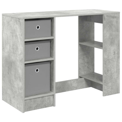 Desk with Drawer Concrete Grey 100 x 40 x 75 cm Engineered Wood