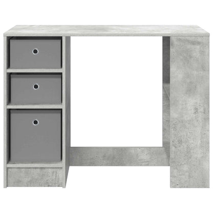 Desk with Drawer Concrete Grey 100 x 40 x 75 cm Engineered Wood