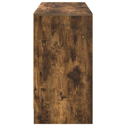 Desk with Drawer Smoked Oak 100 x 40 x 75 cm Engineered Wood