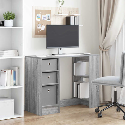 Desk with Drawer Grey Sonoma 100 x 40 x 75 cm Engineered Wood