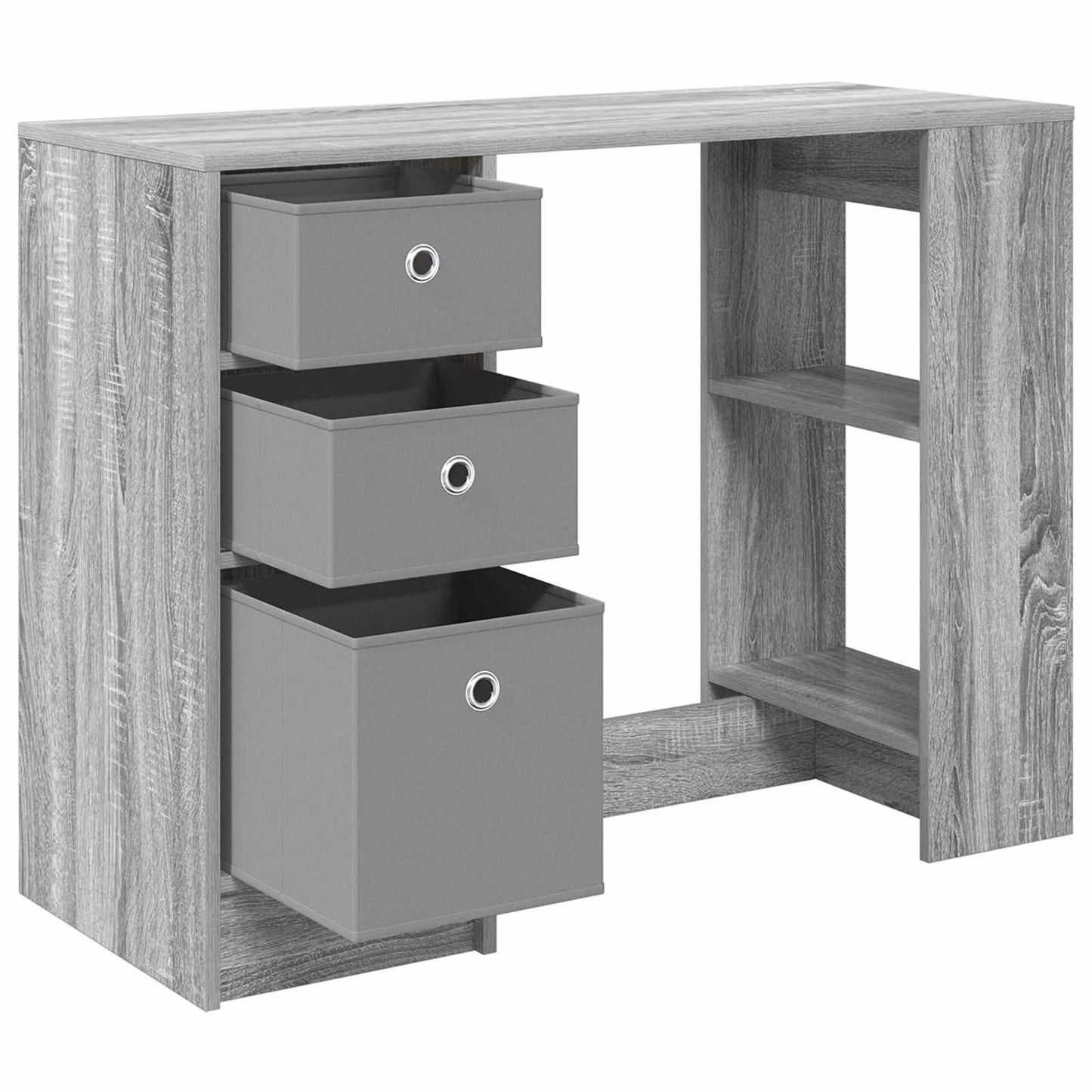 Desk with Drawer Grey Sonoma 100 x 40 x 75 cm Engineered Wood