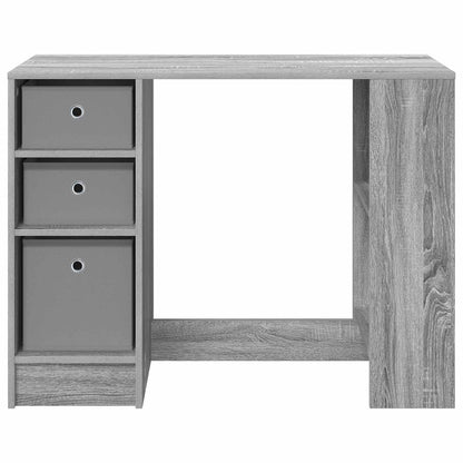 Desk with Drawer Grey Sonoma 100 x 40 x 75 cm Engineered Wood