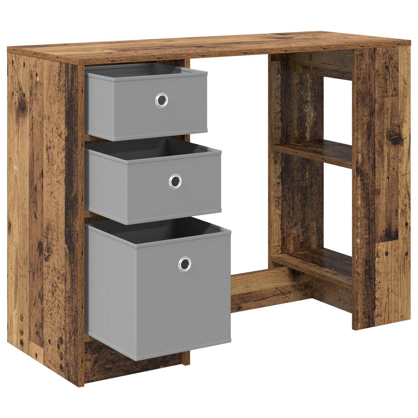 Desk with Drawer Old Wood 100 x 40 x 75 cm Engineered Wood